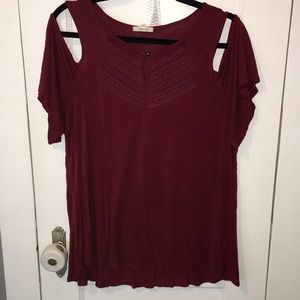 Maurices cold shoulder top